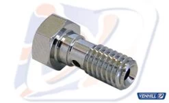 M6x1.00 HEX SINGLE BANJO BOLT, CHROME