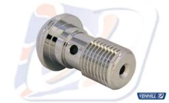 M10x1.00 DOMED SINGLE BANJO BOLT, CHROME