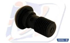 3/8" UNF DOMED SINGLE BANJO BOLT BLACK