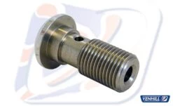 7/16"x24 DOMED SINGLE BANJO BOLT, S/S