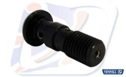 M10x1.25 DOMED DOUBLE BANJO BOLT, BLACK