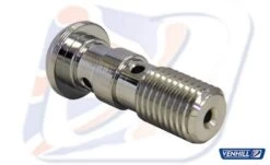 M10x1.25 DOMED DOUBLE BANJO BOLT, CHROME