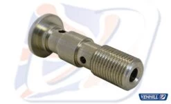 7/16"x24 DOMED DOUBLE BANJO BOLT, S/S