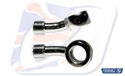 M10 BANJO, 20° UP + 20° LEFT, CHROME