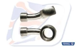 M10 BANJO, 20° UP + 20° LEFT, STAINLESS