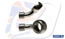 M10 45° BANJO, STAINLESS