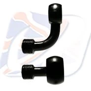 M8 90° BANJO, BLACK