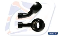 7/16" 45° BANJO FOR HARLEY, BLACK