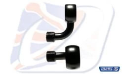 7/16" 90° BANJO FOR HARLEY, BLACK