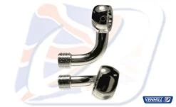 M10 BANJO 90° + 20° LEFT BEND, STAINLESS