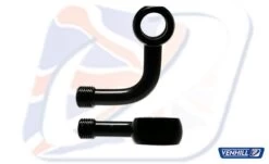 M10 90° LONG SIDE BEND BANJO, BLACK