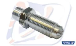 3/8 UNF MALE BULKHEAD ADAPTOR, CHROME