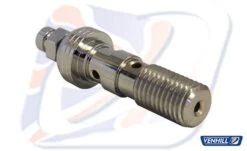 M10x1.25 DOUBLE BLEED BANJO BOLT, CHROME