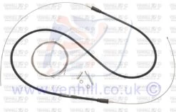 ROTAX MAX THROTTLE CABLE - BLACK