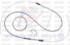ROTAX MAX THROTTLE CABLE - GREY/SILVER